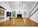 Cozy living room with hardwood floors and a fireplace at 842 Laurel Crest Sw Ct, Marietta, GA 30064