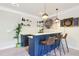 Close-up of the basement bar area featuring stylish seating and decor at 2793 Bloom Cir, Dacula, GA 30019