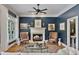 Stylish living room with fireplace, hardwood floors, and elegant decor at 2548 Lakeview East Se Trl, Atlanta, GA 30316