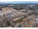 Aerial view emphasizing the property's location, boundaries, and its relationship to the neighborhood at 5774 Forest Dr, Acworth, GA 30102