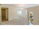 Bedroom featuring a loft bed, chandelier and doorway at 4101 Dunwoody Club Dr # 49, Atlanta, GA 30350