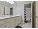 Bright bathroom featuring a white vanity with ample storage at 255 Ashmere Ct, Tyrone, GA 30290