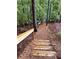 Natural backyard path leads towards the lake for outdoor adventures at 1345 Starboard Way, Cumming, GA 30041