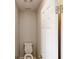 Half-bathroom with a toilet and a door at 4884 Antelope Cv, Atlanta, GA 30349