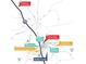 A map of the area highlighting nearby amenities, including hospitals, shopping, and schools at 616 Kimberwick Dr, Locust Grove, GA 30248