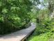 Serene walking trail surrounded by lush greenery and trees, perfect for leisurely strolls and nature lovers at 217 Napa Dr, Woodstock, GA 30188