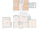 Detailed floor plan showcasing the layout of each level including bedrooms, kitchen, and living spaces at 4433 Windsor Oaks Cir, Marietta, GA 30066