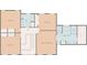 Second floor plan highlighting bedrooms, bathrooms, and walk-in closet layout of a multi-story house at 4433 Windsor Oaks Cir, Marietta, GA 30066