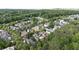Extensive aerial view of homes surrounded by lush green trees and foliage at 6805 Bucks Rd, Cumming, GA 30040
