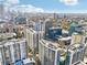 Breathtaking aerial view showcases high-rise condo buildings and cityscape under a blue sky at 950 W Peachtree Nw St # 1214, Atlanta, GA 30309