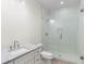 Bright bathroom featuring a glass shower and granite counters at 490 Mount Paran Rd, Atlanta, GA 30327