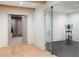 Home gym with modern exercise equipment and glass doors at 490 Mount Paran Rd, Atlanta, GA 30327