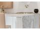 Close up of a marble kitchen island at 490 Mount Paran Rd, Atlanta, GA 30327