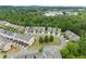 An aerial perspective of a residential community surrounded by green space and mature trees at 4625 Cold Spring Court, Cumming, GA 30041