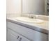Bathroom featuring a vanity with a clean, neutral-toned counter and an oval sink at 7270 Williamsburg Dr, Riverdale, GA 30274