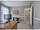 Neutral bedroom features natural light, plush carpet, and calming gray walls at 3186 Sail Winds Nw Dr, Acworth, GA 30101