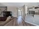 Open-concept view from living room showing entryway, and partial view into the kitchen at 3186 Sail Winds Nw Dr, Acworth, GA 30101
