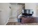 Living room next to the staircase at 3186 Sail Winds Nw Dr, Acworth, GA 30101