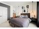 Well-decorated bedroom with modern wall art, stylish bedding, and ample natural light at 3525 Brynhurst Dr, Cumming, GA 30028