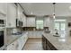 Modern kitchen with granite countertops, stainless steel appliances, and white cabinetry at 3939 Soft Wind Ter, Buford, GA 30518