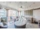 Outdoor living area featuring a built-in grill, counter space, and a comfortable lounge area at 976 Memorial Se Walk, Atlanta, GA 30316