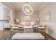 Formal dining room featuring a modern chandelier, seating for six, and stylish decor at 976 Memorial Se Walk, Atlanta, GA 30316
