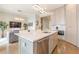 Kitchen with island and view of living area at 976 Memorial Se Walk, Atlanta, GA 30316