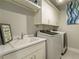 Well-equipped laundry room with modern washer, dryer, and ample storage at 976 Memorial Se Walk, Atlanta, GA 30316