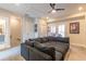 Spacious living room featuring a large sectional sofa with outside access at 976 Memorial Se Walk, Atlanta, GA 30316