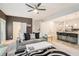 Open-concept living room flows into the kitchen, offering a modern and connected living space with sleek finishes at 2140 Ravencliff Dr, Austell, GA 30168
