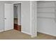 Bedroom with ensuite bathroom access and closet, offering ample storage at 1038 Seven Springs Cir, Marietta, GA 30068