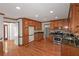 Spacious kitchen features wooden cabinets, and stainless steel appliances at 1038 Seven Springs Cir, Marietta, GA 30068