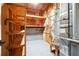 Basement with water heater and wooden shelves, provides additional storage space at 193 Cedar Creek Dr, Dallas, GA 30157