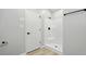 Clean bathroom featuring a glass-enclosed shower at 193 Cedar Creek Dr, Dallas, GA 30157