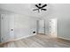 Light and airy bedroom featuring a ceiling fan and neutral color palette at 193 Cedar Creek Dr, Dallas, GA 30157