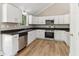 Newly renovated kitchen featuring white cabinets and stainless steel appliances at 7160 Royston Way, Cumming, GA 30028