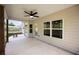 A covered patio with a ceiling fan and view of the backyard at 47 Whitley Ct, Dallas, GA 30157