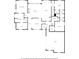 Detailed floor plan showcasing the layout of the main level, including bedrooms, kitchen, and living spaces at 100 Nemoura Ct, Fairburn, GA 30213