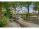 Landscaped art walk in community with greenery and local themed art at 2105 Boxwood Se Cir, Conyers, GA 30094
