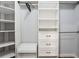 Well-organized closet with shelving and drawers offers ample storage space at 991 Metropolitan Sw Pkwy, Atlanta, GA 30310