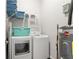 Functional laundry room with modern appliances and storage shelves at 991 Metropolitan Sw Pkwy, Atlanta, GA 30310