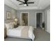 Inviting main bedroom with neutral tones, tray ceiling, and en-suite bathroom at 4011 Redan Rd # 9, Stone Mountain, GA 30083
