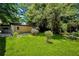 Exterior backyard featuring a well-maintained green lawn and mature landscaping at 4742 West Dr, Forest Park, GA 30297