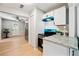 Eat-in kitchen features stainless steel appliances and granite countertops at 4742 West Dr, Forest Park, GA 30297