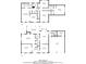 Detailed floor plan showcasing layout of rooms, including bedrooms, living areas, and square footage at 4181 Singing Post Ne Ln, Roswell, GA 30075