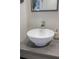Bathroom featuring modern white basin sink and nickel faucet at 1390 Almont Sw Dr, Atlanta, GA 30310