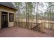 Private deck overlooking wooded backyard, perfect for enjoying nature at 6213 Arnall Nw Ct, Acworth, GA 30101