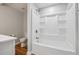 Bathroom with a tub and shower combination, providing a clean and functional space at 3343 Mooring Dr, Powder Springs, GA 30127