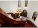 Grand foyer with a winding staircase and elegant chandelier at 3863 Streamside Se Dr, Marietta, GA 30067