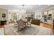 Spacious kitchen and dining area boasts stainless steel appliances, and a large window at 3863 Streamside Se Dr, Marietta, GA 30067